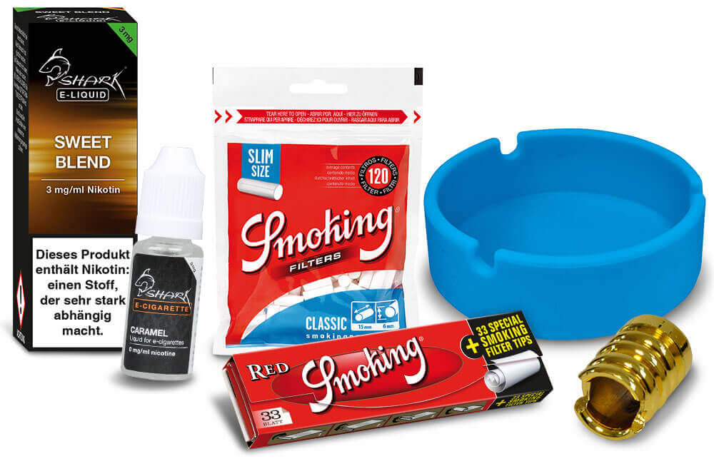 Raucherbedarf: Aschenbecher, Papers, Zigarettenboxen, Liquids, E-Zigaretten, Joyetech für Wiederverkäufer